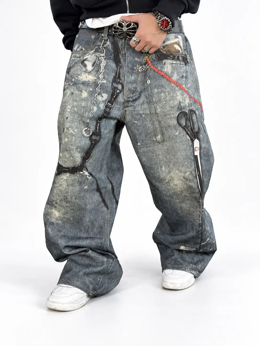 AZELIA© “CHAINLINK V1” JEANS