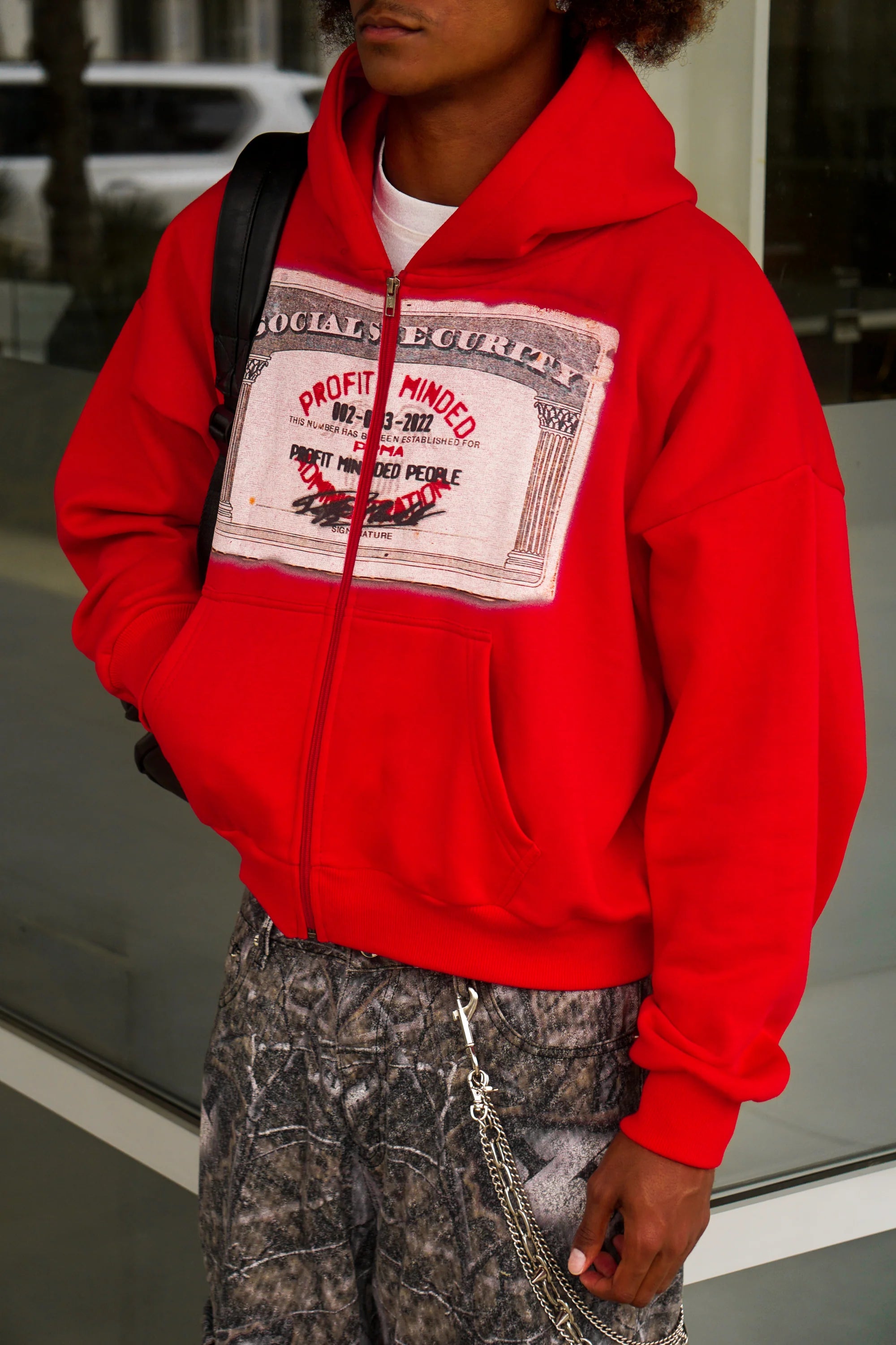 AZELIA© "RED" MONEY ZIPUP