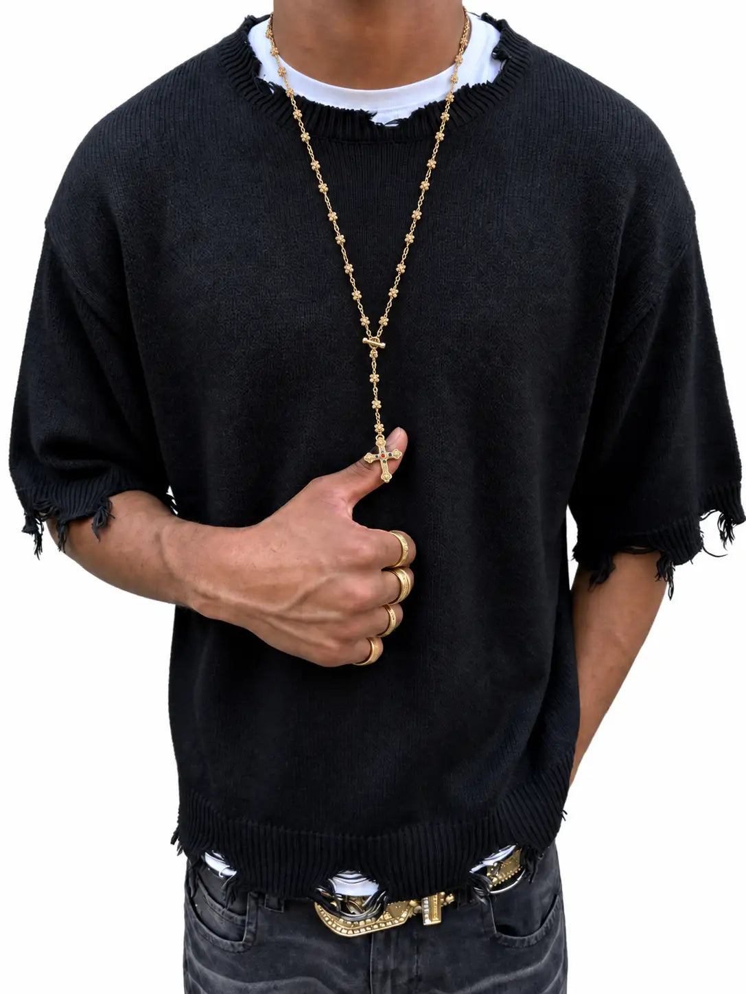 CROSS NECKLACE GOLD