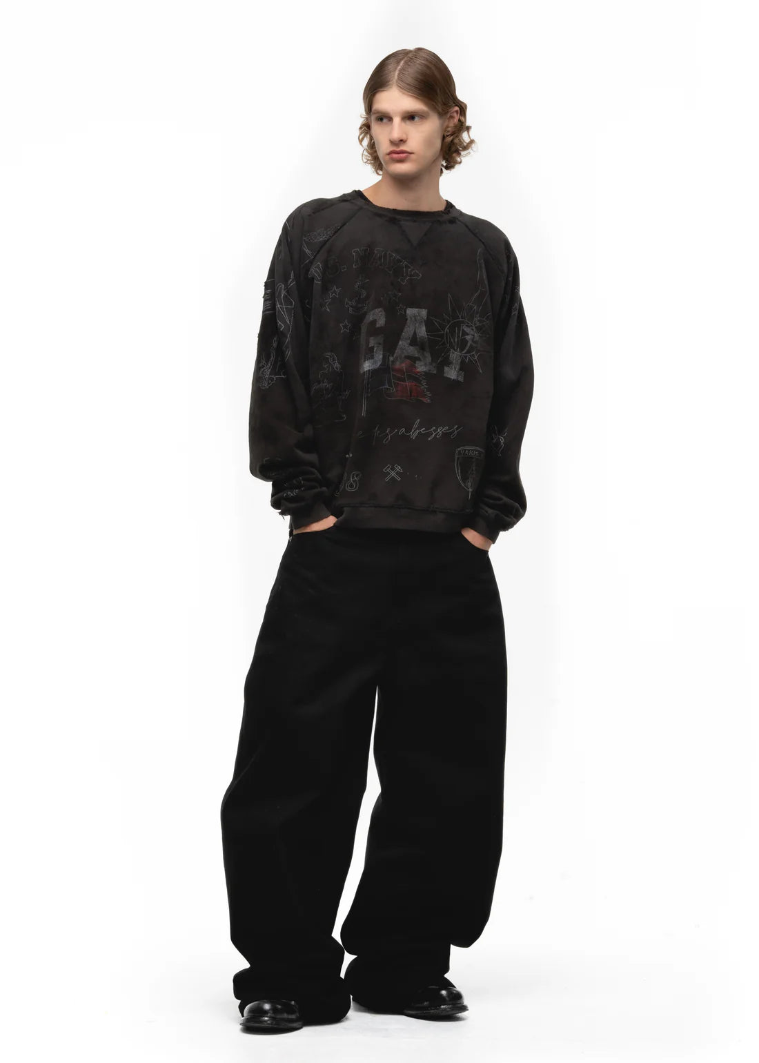 AZELIA© "BLACK BAGGY" JEANS