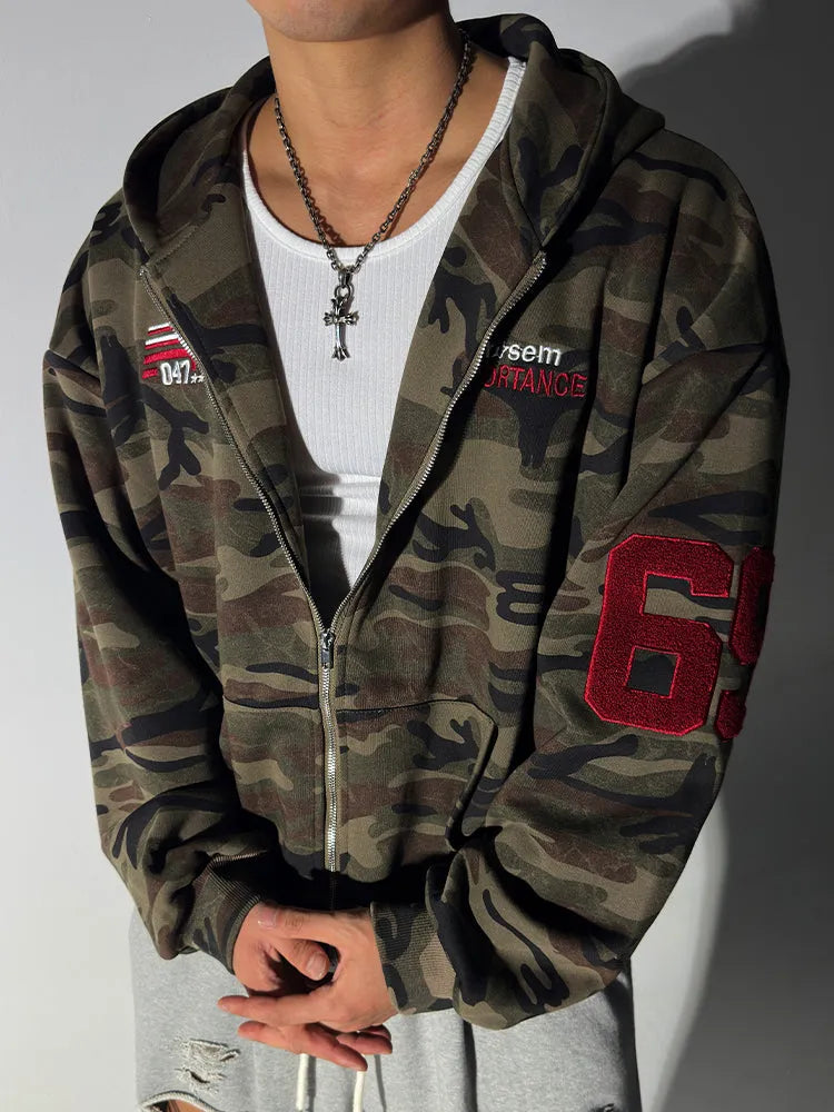 AZELIA© “69 DIVISION” ZIP HOODIE