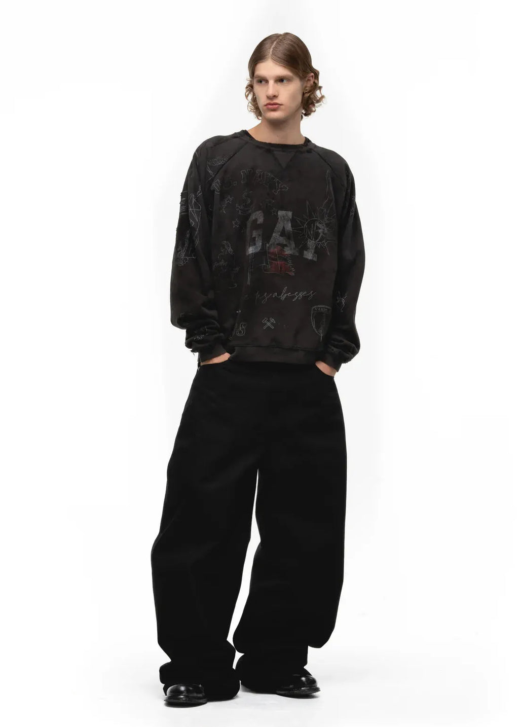 AZELIA© "BLACK BAGGY" JEANS