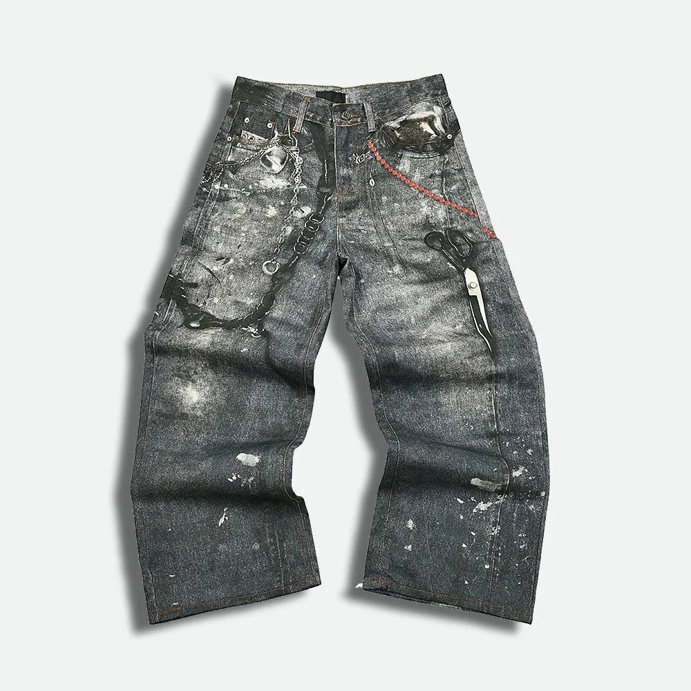 AZELIA© “CHAINLINK V1” JEANS