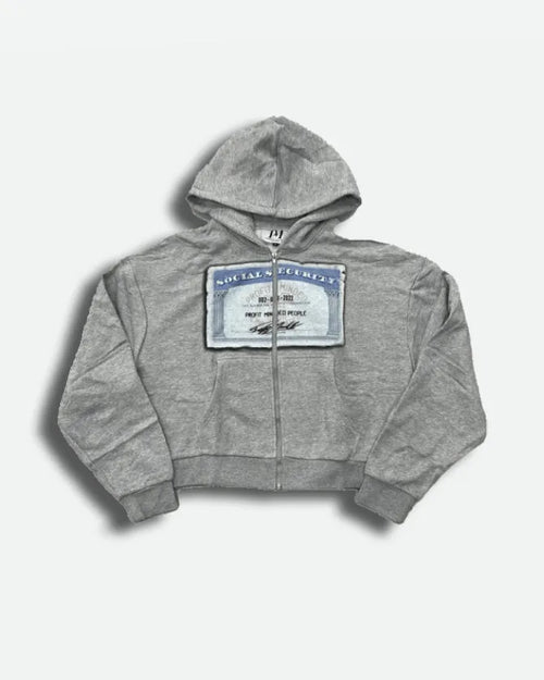 AZELIA© "GRAY" MONEY ZIPUP