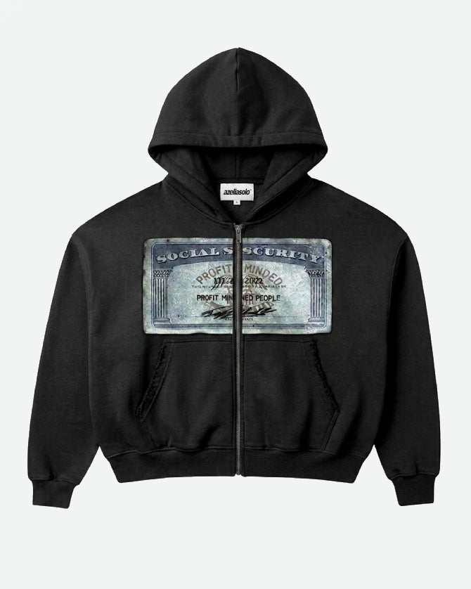 AZELIA© "BLACK" MONEY ZIPUP
