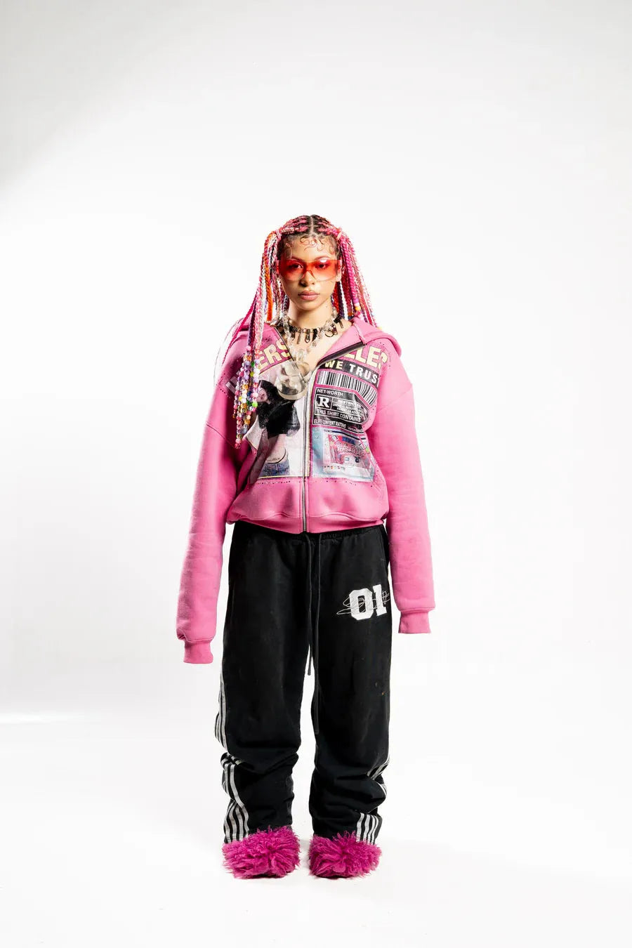 AZELIA© "PINK" RESTRICTED ZIPUP