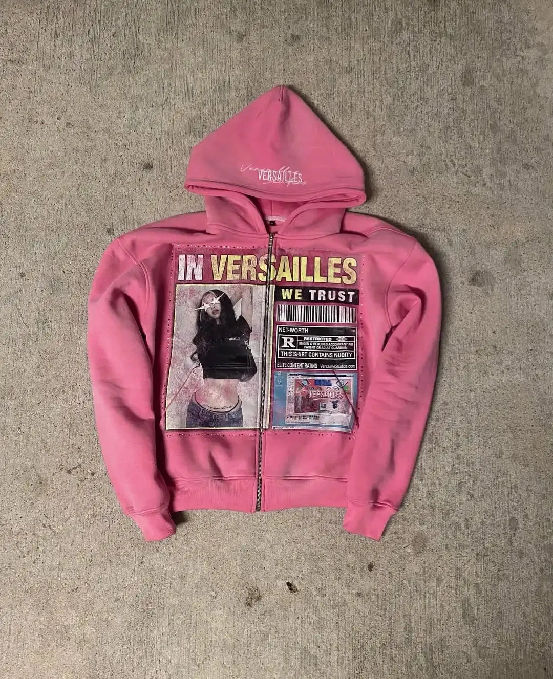 AZELIA© "PINK" RESTRICTED ZIPUP