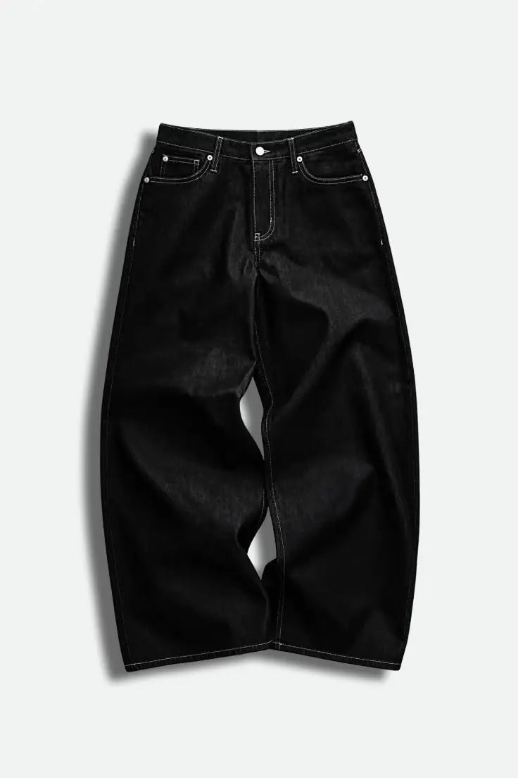AZELIA© "BLACK" RAW DENIM JEANS