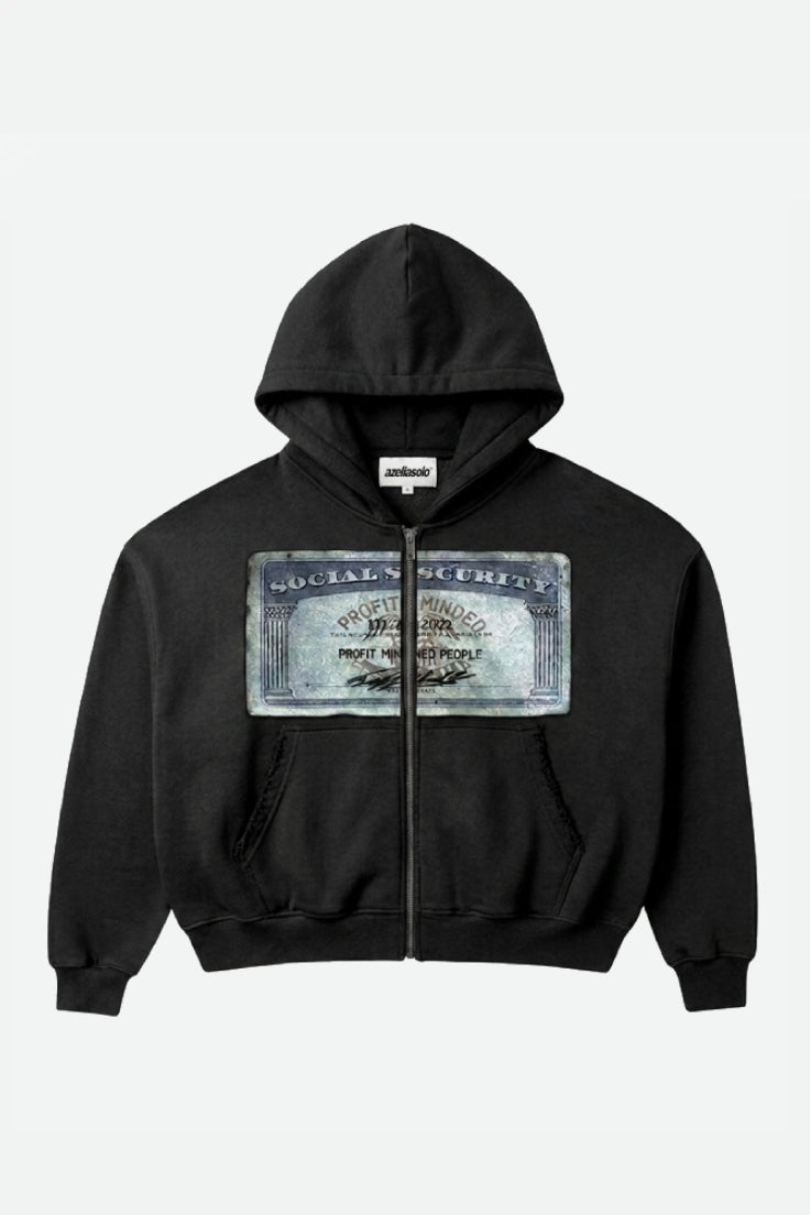 AZELIA© "BLACK" MONEY ZIPUP