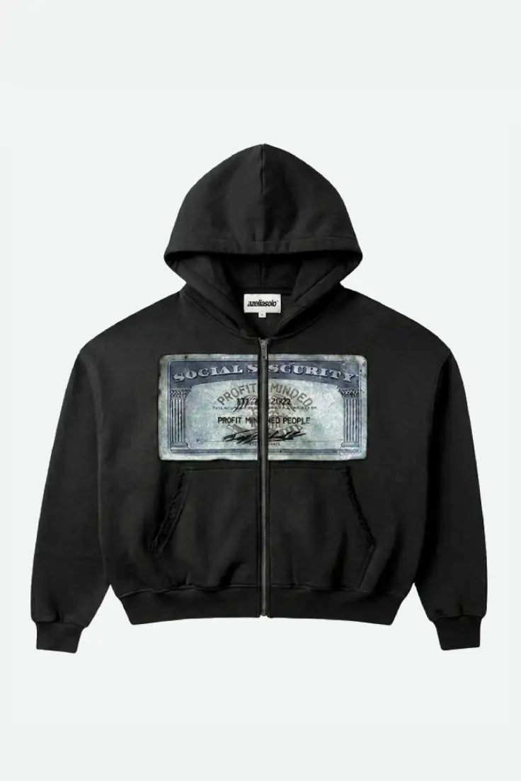 AZELIA© "BLACK" MONEY ZIPUP