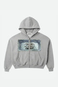 AZELIA© "GRAY" MONEY ZIPUP