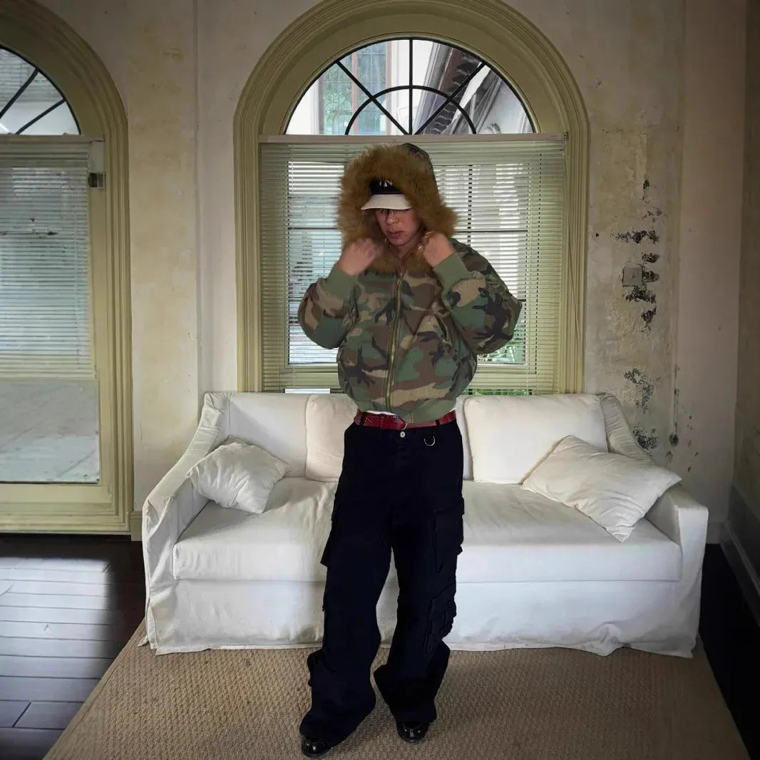 AZELIA© “RECON FUR” REVERSIBLE JACKET