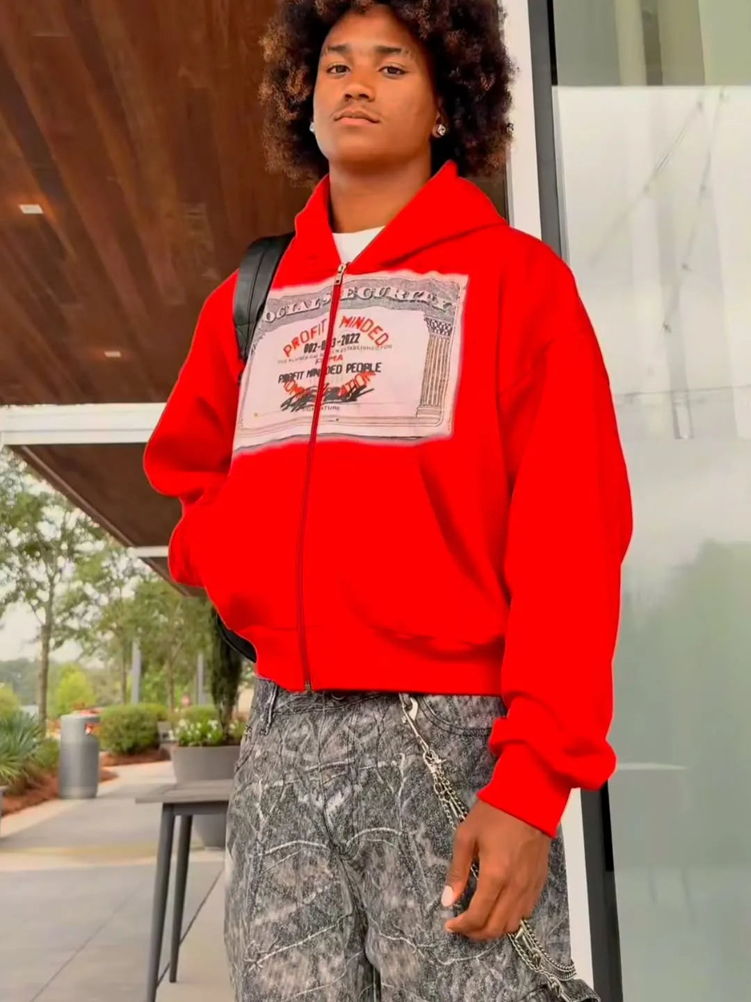 AZELIA© "RED" MONEY ZIPUP