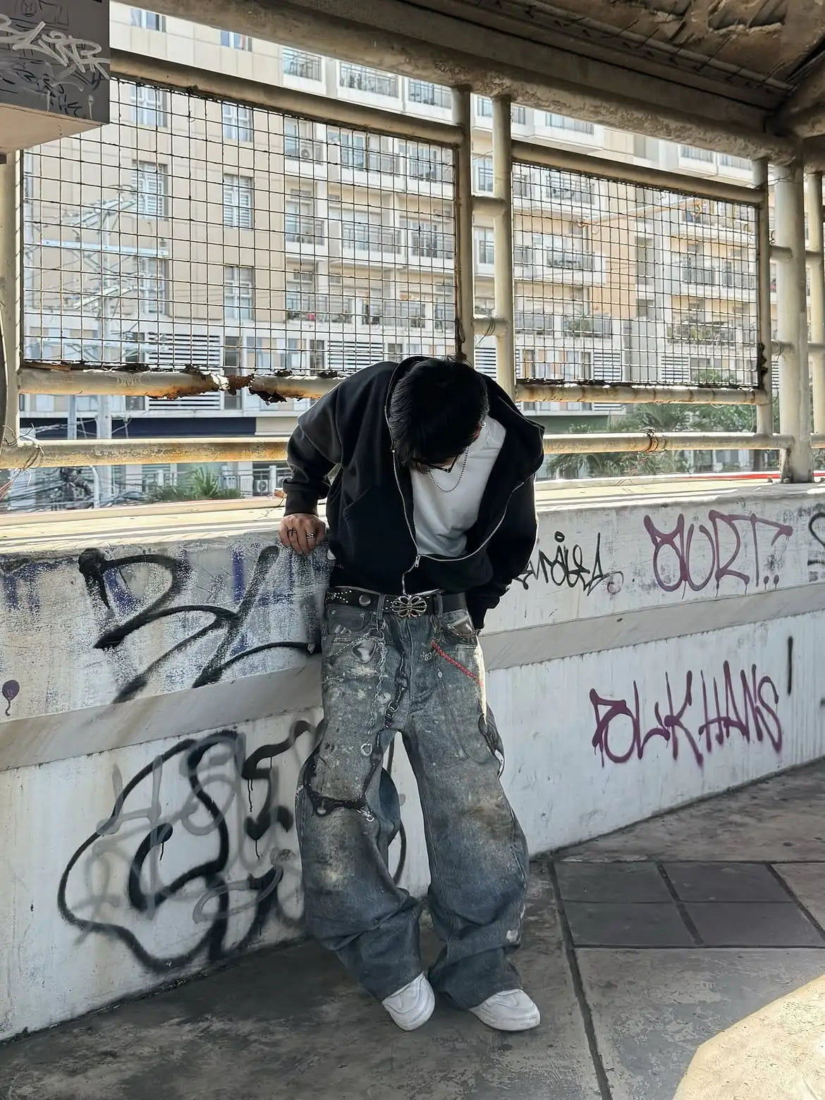 AZELIA© “CHAINLINK V1” JEANS