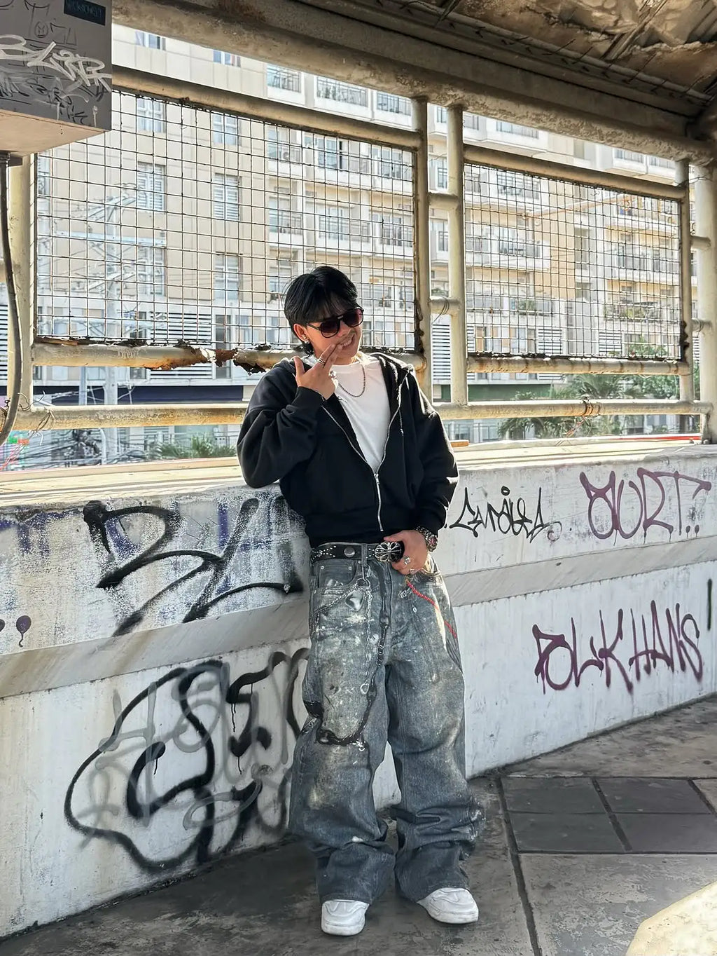 AZELIA© “CHAINLINK V1” JEANS
