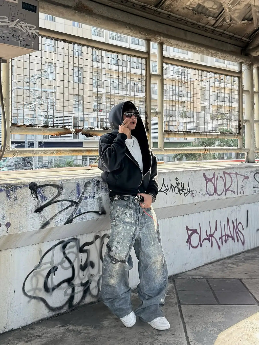 AZELIA© “CHAINLINK V1” JEANS