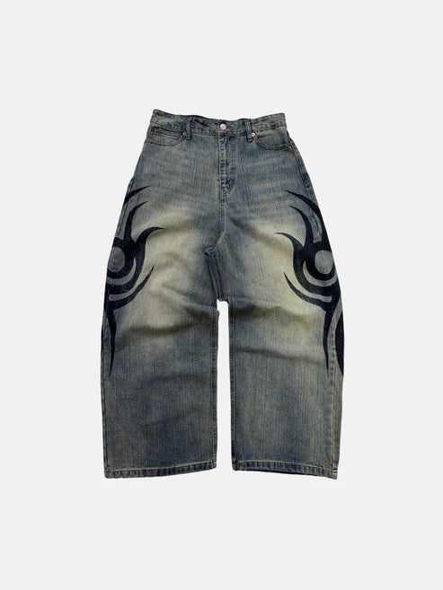 AZELIA© "FADED TRIBAL" JEANS