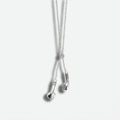 HEADPHONES NECKLACE SILVER