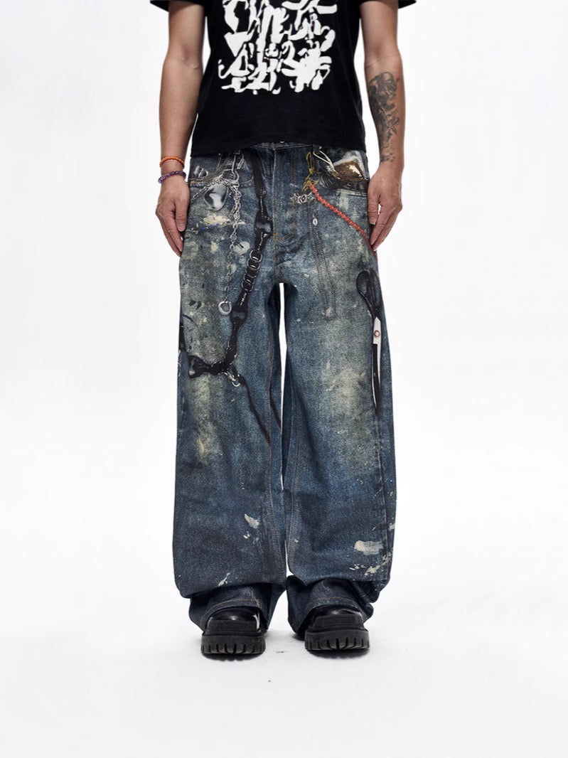 AZELIA© “CHAINLINK V2” JEANS