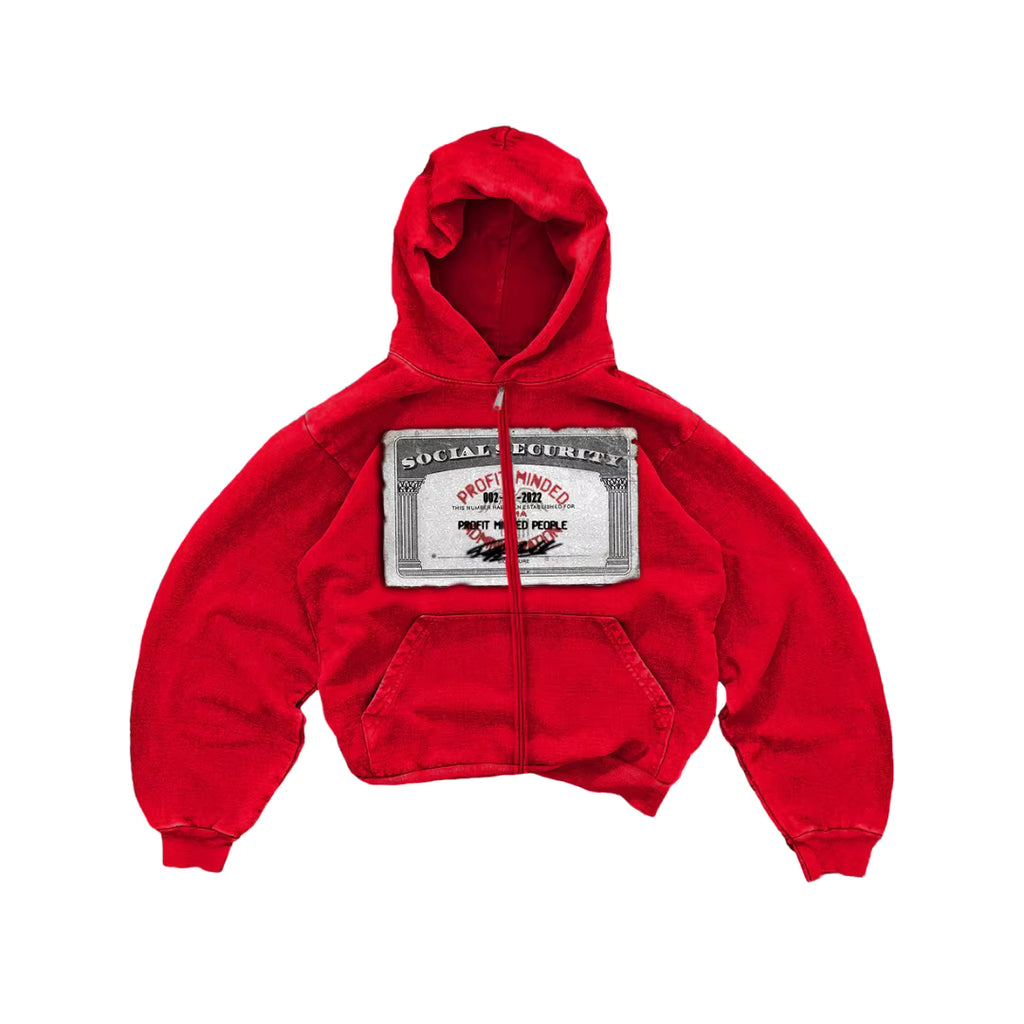 AZELIA© "RED" MONEY ZIPUP