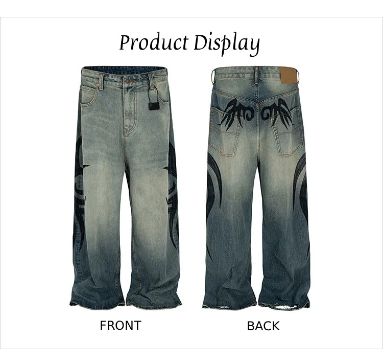 AZELIA© "FADED TRIBAL" JEANS