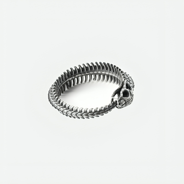 BONE SERPENT RING