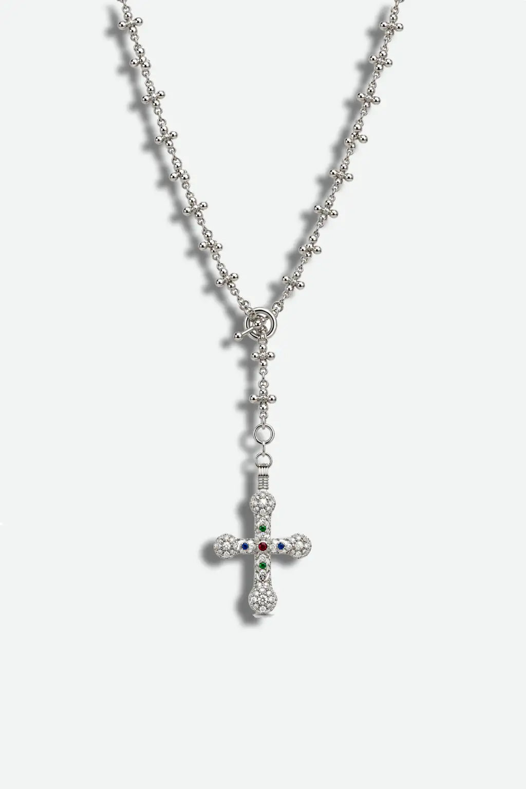 CROSS NECKLACE SILVER