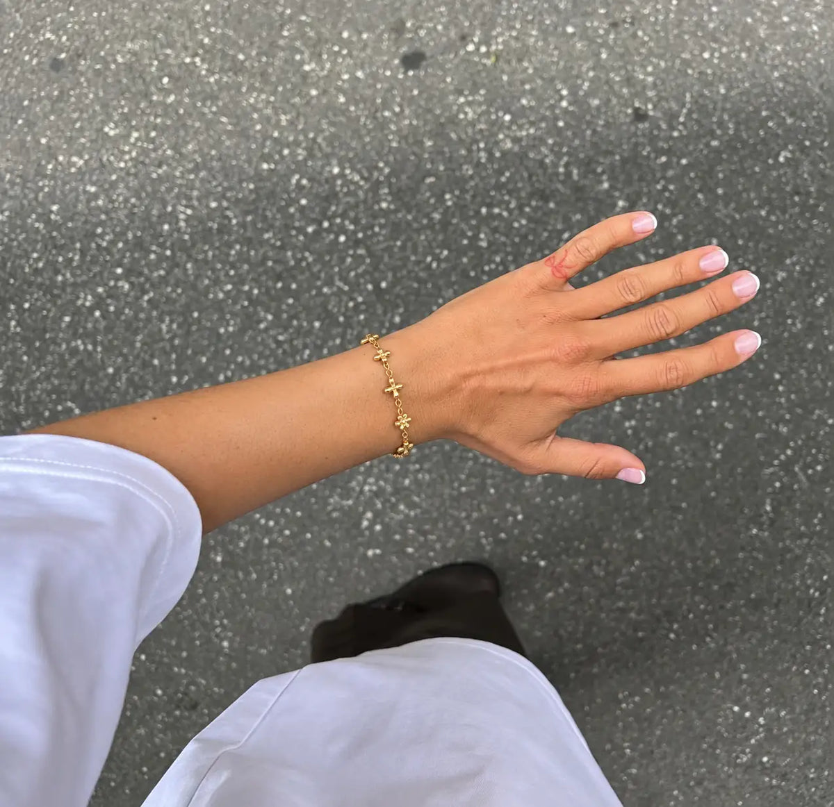 AZELIA® “CROSS LINK” BRACELET GOLD